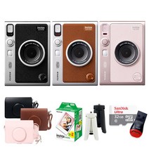 인스탁스 미니에보 evo 즉석카메라+필름 20장+전용가방(톤온톤)+선물세트, 1개, evo 블랙