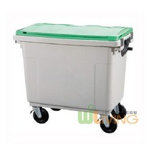 [쿠이]분리수거함(HDPE) (상차용660L/평면뚜껑)~22351EA+V fyhfyh*4512031rm, 주황_캔류