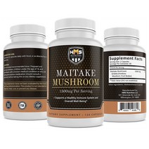 해외 HMS Nutrition 버섯 추출 마이타케 1500mg 120캡, 3개
