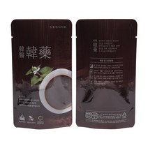 한약봉지/한의한약 탕약기 유광 100매/스탠딩파우치