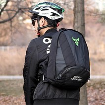 헬멧수납 빛반사 네트망 자전거백팩 스포츠 가시거리확보 라이딩 자출족 하이킹배낭, 그린, 색상_그린