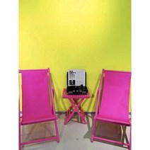 접이식 비치의자 썬베드 해변 휴대용 썬텐의자 일광욕, 흰색 프레임-보라색 천