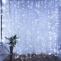 크리스마스 커튼 라이트 갈런드 메리 장식 홈 개업 Navidad 2022 새해 2023, 03 White_03 3Mx3M 300LED