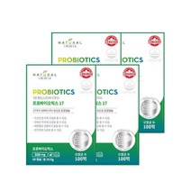 내추럴이믹스 프리 프로바이오틱스 17 포스트 바이오스틱 500mg 60캡슐 이마트트레이더스 캐나다 100억 임산부 유산균 대사산물 장에좋은영양제 락토바실러스 파라카제이 비피더스균, 60정, 4박스
