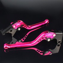 오토바이 조정 가능한 브레이크 클러치 레버 로얄 엔필드 콘티넨탈 GT 650 핸들 액세서리, Long pink