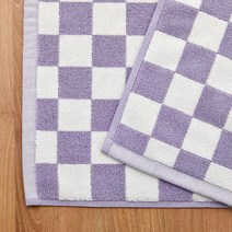 [MODERN HOUSE 중계점] 체커보드 타올발매트LAVENDER BG2023011, 라벤더