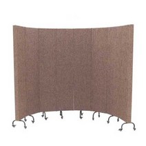 방음파티션 독서실 칸막이 사무실 흡음재 이동 가림막, 곡선형