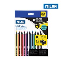 MILAN 밀란 ERGO 색연필 10색