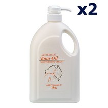 G&M Cosmetics 호주 에뮤 오일 크림 대용량 1kg, 2팩