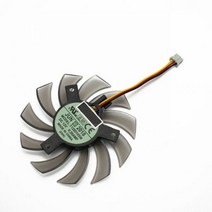 T128010SM 75mm 3 핀2 핀 쿨러 팬 교체 기가 바이트 GTX580 GTX670 560TI R9 280X HD5870 5770 N470SO N580UD 그래픽 카드, 3Pin, 02 3Pin