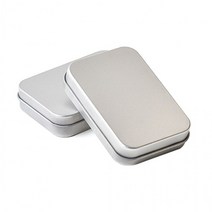 직사각 틴케이스 스틸 심플 소품 악세서리 보관함 펜트리 수납 수납함 제작 빈캔 다용도, 틴케이스160x110x35mm