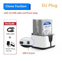 hdd도킹스테이션 하드독 스테이션 3.5인치 usb3.1 디스크케이스 SATA, CHINA, HD05-EU-12V3A