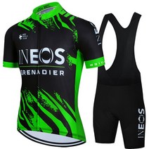 INEOS-사이클링 Mtb 남성 바지 젤 의류 여름 2022 스포츠웨어 트라이쿠타 전문 셔츠 세트 자전거, 13 INEOS, 02 Asian size - S