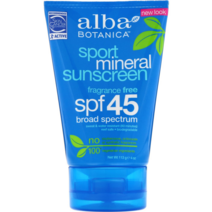 Alba Botanica [알바 보타니카] 천연 식물성 선크림 스포츠 미네랄(113g), 1개, 113g