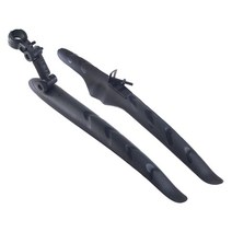 QDY 자전거 머드 가드 자전거 펜더 700cc 머드 가드 머드 플랩 실용 전면 후면 세트 교체, 다중, PP, 검은색
