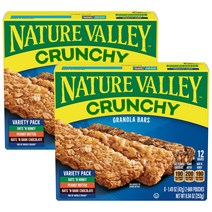 네이쳐밸리 크런치 그래놀라 바 버라이어티 팩 6개입, 253g, 2개