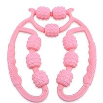 셀룰라이트마사지기 얼굴롤링마사지볼 허벅지 셀룰라이트 롤러 다리 경락도구 바디 마사지용 안티 셀룰 라이트 마사지 마사지기 슬리밍, [02] pink