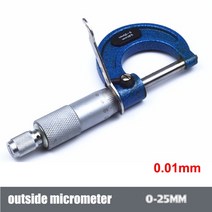 정밀게이지 0.001mm 디지털 외부 마이크로 미터 0-25mm 25-50mm 50-75mm 75-100mm 전자 캘리퍼 게이지 미터 카바이드, 기계식 0-25, 1.mechanical 0-25