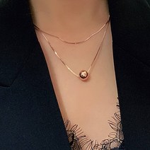 14k 박스 체인 목걸이 10mm 볼 은 목걸이