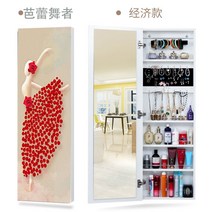 미술작품 벽걸이 수납장 화장품악세사리보관함 옷거울 벽걸이 전신거울 현관 장식 화가용 침실 다용도 수납장 원목 피팅거울 벽 부착, 네, 발레리나