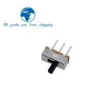 인터럽터 온-오프 미니 소형 슬라이드 스위치 SS12D00 SS12D00G3 3 핀 1P2T 2 위치 토글 핸들 길이 3MM 10 개, [01] SS12D00