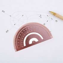 15Cm 18CM 20CM 황동 스트레이트 눈금자 금속 그림 도구 chan서리 드로잉 키트 북마크 편지지, Red Tri Ruler