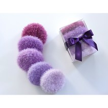 토실토실 핸드메이드 뜨개 호빵수세미세트 답례품 선물, No.2