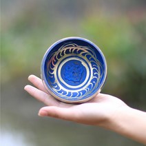 싱잉볼 명상 네팔 수제 티베트 부처님 소리 그릇 요가 명상 노래 황동 차임 수공예 음악 치료, 한개옵션0