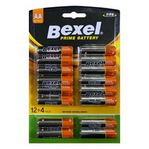 벡셀 알카라인 건전지 AA 12+4 16개입, 1개