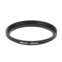 46mm ~ 49mm 금속 스텝 업 링 렌즈 어댑터 필터 카메라 액세서리 새로운, 검은색