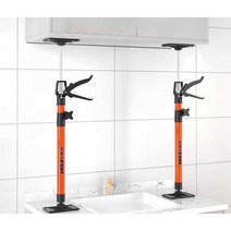 석고보드 리프트 천정 작업 지지대 산업용 보조대, 3 오렌지-115-290cm-2개