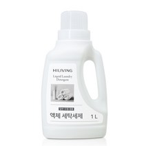 하이리빙 액체 세탁세제(일반 드럼 겸용) - 덴마크 효소가 미세먼지까지 말끔한 세탁을 도와주고 식물유래 계면활성제를 사용하여 피부과 자연에 안심, 하이리빙 액체 세탁세제(일반,드럼 겸용) 1L