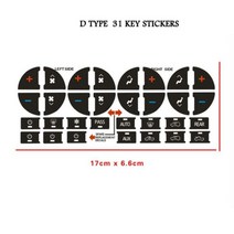 에어컨 버튼 커버 A/C 호환 오디오 스위치 자동차 실내 차량 수리 스티커 아우디 A4 B6 B7 중앙 제어 AC CD 방송 장식, D 31 key stickers