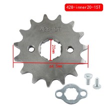 428 20mm 10T-19T KAYO BSE SSR SDG 먼지 핏 자전거 ATV 쿼드 고 카트 바이크 오토바이 버기 스쿠터 용 프론트 엔진 스프로킷, [07] 15T
