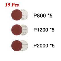 전조등복원 연마 폴리시 휠 우드 샌딩 페이퍼 세트 15 개 디스크 패드 자동차 헤드 라이트 수리 복원 사포 키트, [01] 15pcs