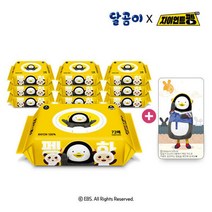 아트박스/달곰이 펭수 에코프렌즈 레이온 100% 아기물티슈 캡형, 옵션선택:본품