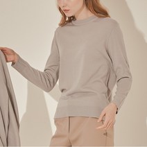 더블유나인 캐시아크릴 라운드 풀오버