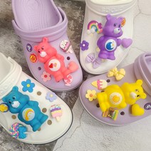 DORAN 빅 케어베어 4coler 곰돌이 3D 대형 신발악세사리 파츠 크록스 호환 SET (6pcs)