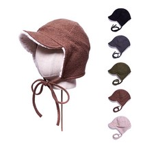 스노우볼 울 양털 귀달이 털모자 겨울 방한모 스키모자 보드모자 군밤모자 트루퍼햇 이어플랩