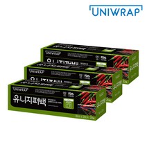 유니랩 유니 지퍼백 중 20매x3개 (18cmx20cm), 3개, 20매