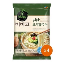 [CJ제일제당]비비고 진한교자칼국수630G 2인분 4봉(8인분), 1세트, 상세설명 참조