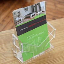 스탠드 디자인 카달로그 브로셔 안내물 꽂이 홀더 카탈로그 제품설명서 홍보물 벽걸이 세련된 상품설명서, A4-검정