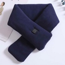 상상공간 3단 조절 온열 usb 충전 휴대용 발열 목난로 목도리 온열기 목 히터, 네이비1개