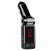 fm 트랜스미터 bluetooth fm트랜스미터 modulator 자동차 mp3 무선, 검은색