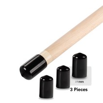 당구 팁 프로텍터 고무 풀 큐 커버 페룰 슬립 온충격 방지 액세서리, 10pcs, 04 Black-10mm