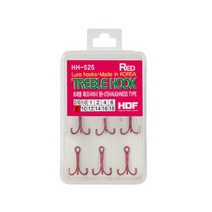 해동 [해동] 레드(RED) 트레블 훅 HH-525 (12호), 12호