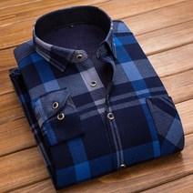 쉬밥 남자 기모 보온 셔츠 체크남방 융털 캐주얼 겨울nbf98