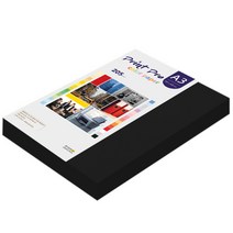 종이문화 프린트프로 칼라복사지 A3 200g No.32 블랙 100매