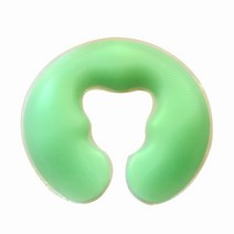 마사지의자 마사지베드 마사지기계 소형안마의자 헤드 실리콘 스파 U 모양 베개 젤 페이스 넥 백 바디 레스, 03 Green