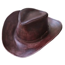 바이크리스트 H136 수제 통가죽 카우보이모자 맞춤제작 페도라 승마